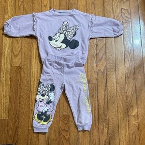 Disney Purple Minnie Mouse Kids Matching Set